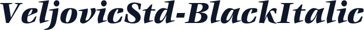 VeljovicStd-BlackItalic