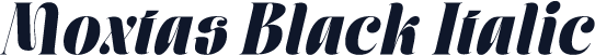 Moxtas Black Italic