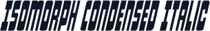 Isomorph Condensed Italic