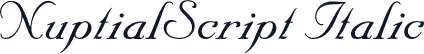 NuptialScript Italic