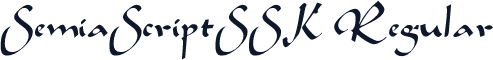 SemiaScriptSSK Regular