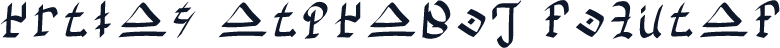 Hylian Alphabet Regular
