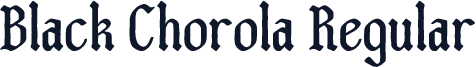 Black Chorola Regular