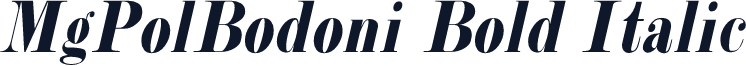 MgPolBodoni Bold Italic