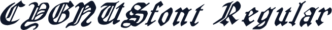CYGNUSfont Regular