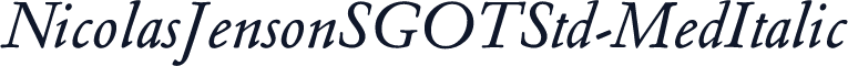 ☞NicolasJensonSGOTStd-MedItalic