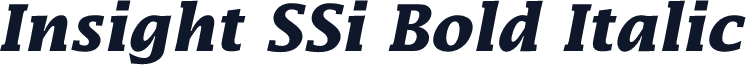 Insight SSi Bold Italic