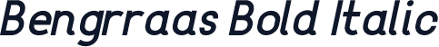 Bengrraas Bold Italic