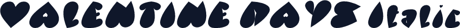 VALENTINE DAYS Italic