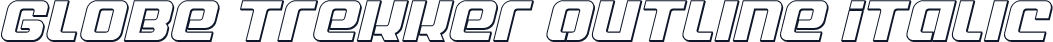 Globe Trekker Outline Italic