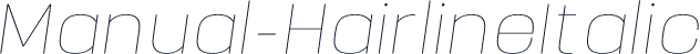 Manual-HairlineItalic