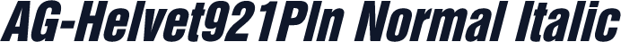 AG-Helvet921Pln Normal Italic