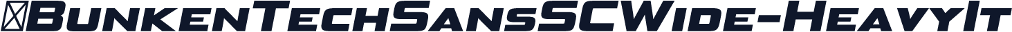 ☞BunkenTechSansSCWide-HeavyIt