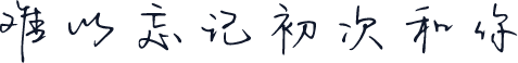 难以忘记初次和你