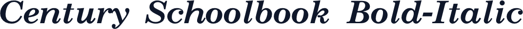 Century Schoolbook Bold-Italic