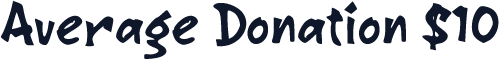 Average Donation $10