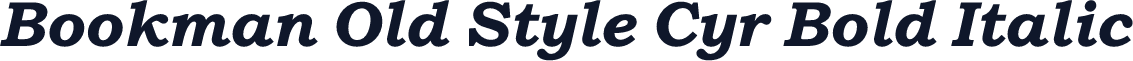 Bookman Old Style Cyr Bold Italic