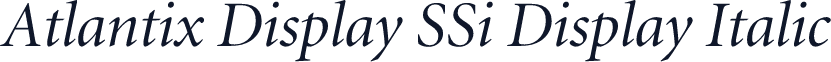 Atlantix Display SSi Display Italic