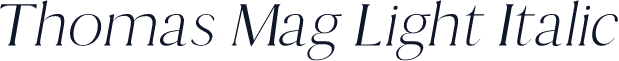 Thomas Mag Light Italic
