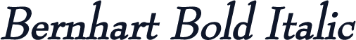 Bernhart Bold Italic