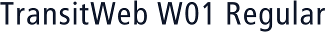 TransitWeb W01 Regular