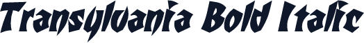 Transylvania Bold Italic