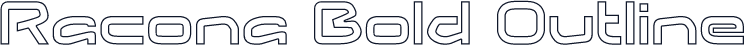 Racona Bold Outline