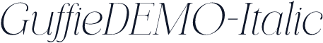 GuffieDEMO-Italic