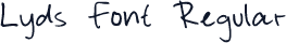 Lyds Font Regular