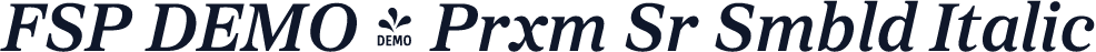 FSP DEMO - Prxm Sr Smbld Italic