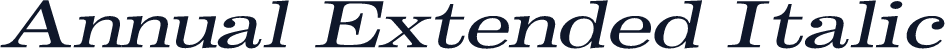 Annual Extended Italic