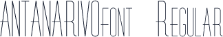 ANTANARIVOfont Regular