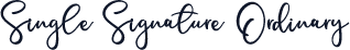Single Signature Ordinary