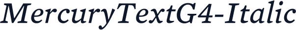 MercuryTextG4-Italic