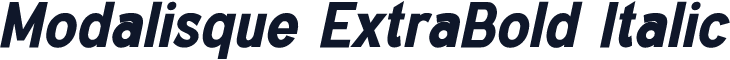 Modalisque ExtraBold Italic