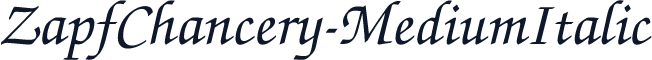 ZapfChancery-MediumItalic