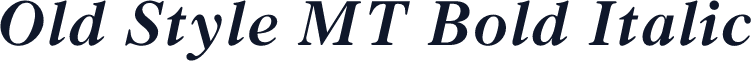 Old Style MT Bold Italic