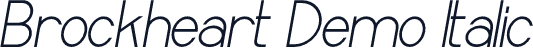 Brockheart Demo Italic