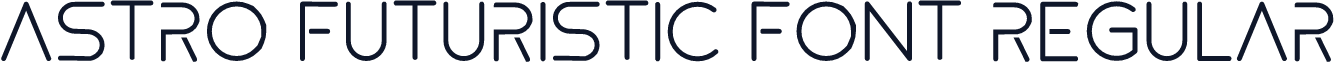 Astro Futuristic Font Regular