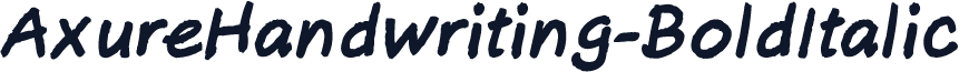 AxureHandwriting-BoldItalic