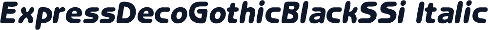 ExpressDecoGothicBlackSSi Italic