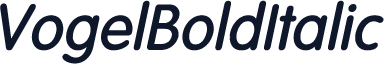 VogelBoldItalic