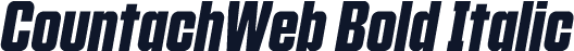 CountachWeb Bold Italic