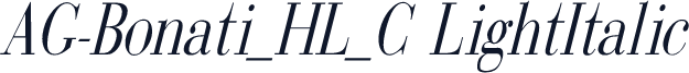 AG-Bonati_HL_C LightItalic