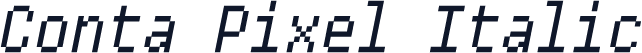 Conta Pixel Italic