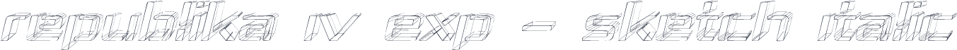 Republika IV Exp - Sketch Italic