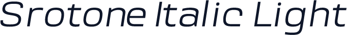 Srotone Italic Light