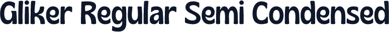 Gliker Regular Semi Condensed