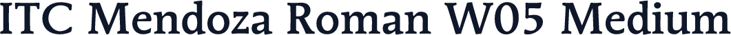 ITC Mendoza Roman W05 Medium