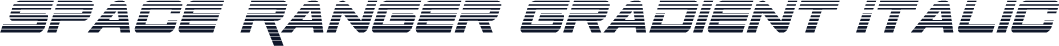 Space Ranger Gradient Italic